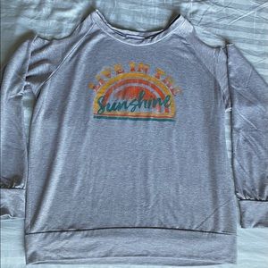 Lightweight Cold Shoulder Top